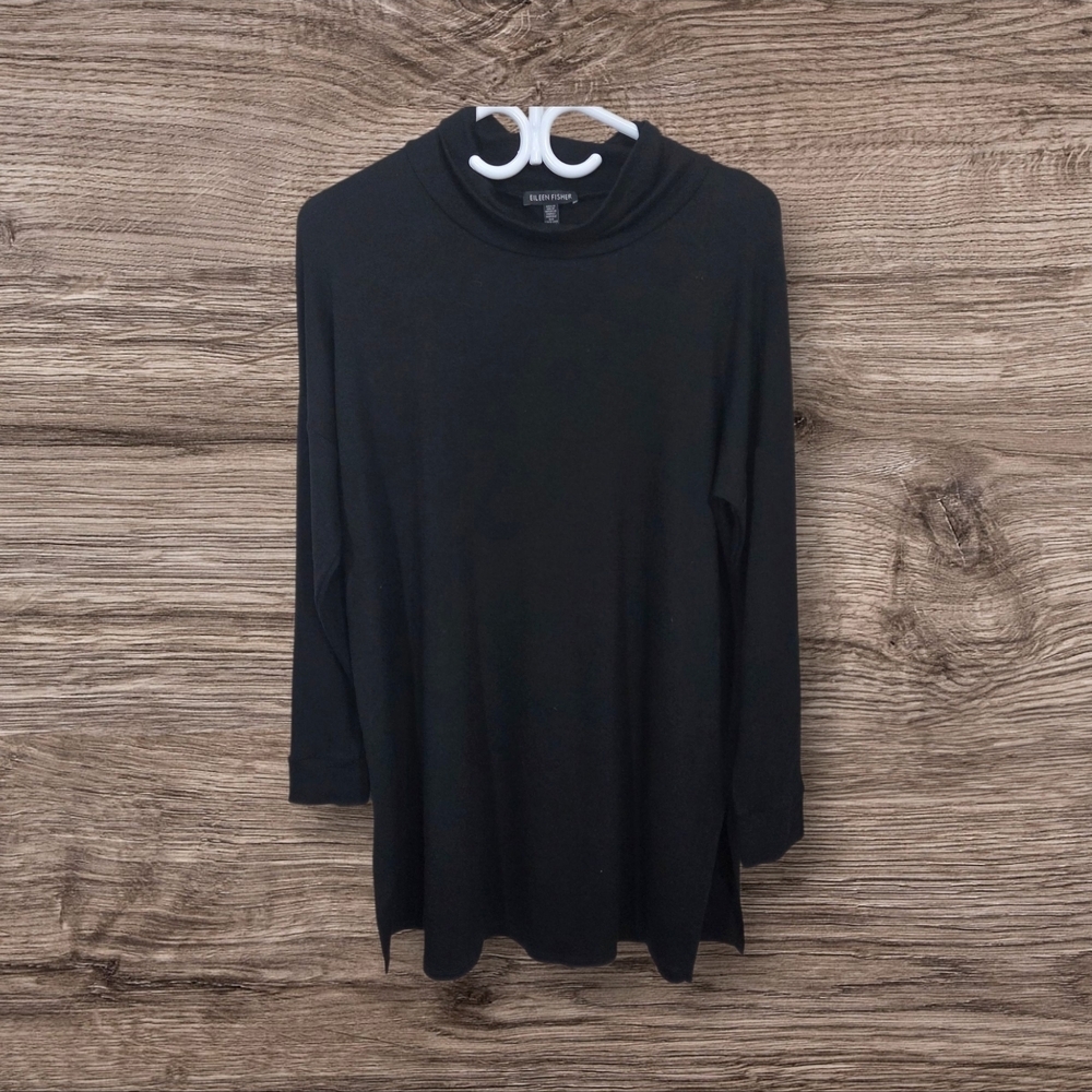 Eileen Fisher Black  3/4 Sleeve Dress Size XS